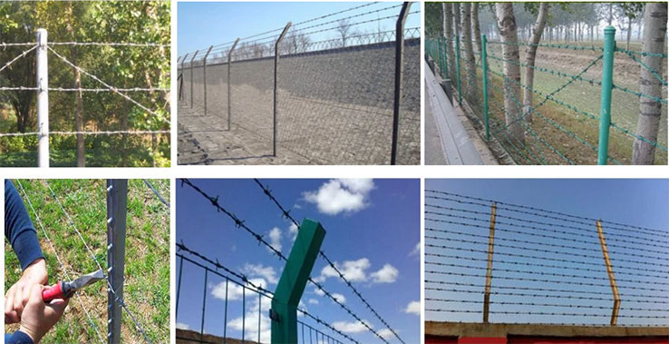 barbed wire application